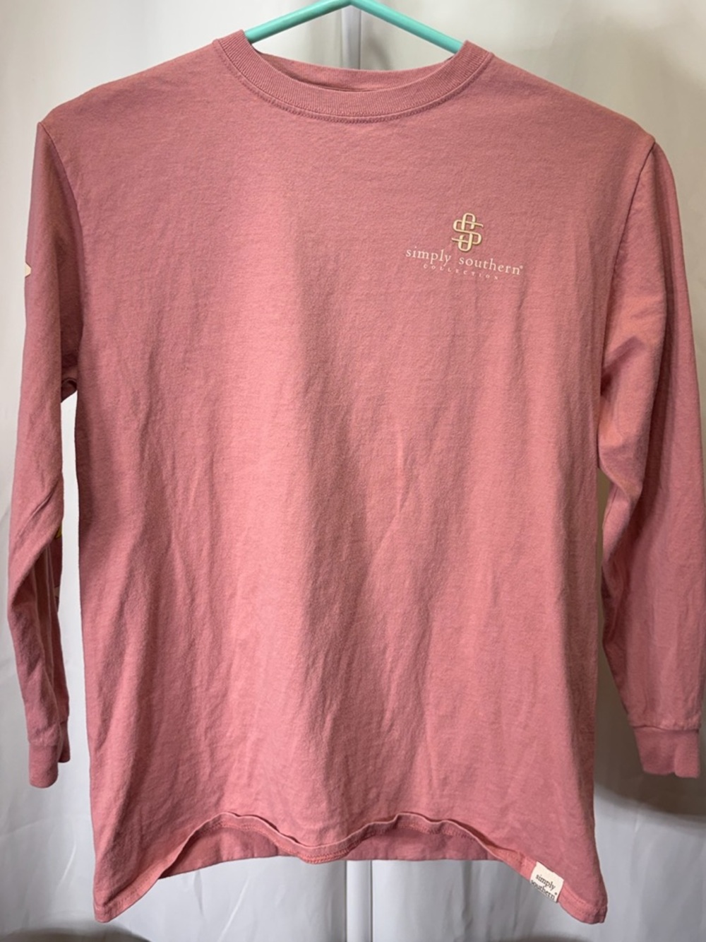 Simply Southern Dusty Rose Long Sleeve Logo Tee 2510